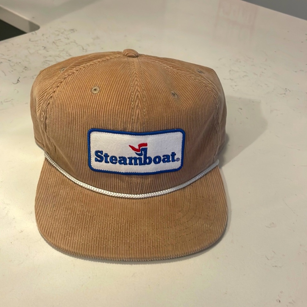 COPY - Vintage style corduroy and patch. Unmatched ski town USA swag